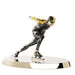 0034732 Скульптура "Конькобежец" литье позолота