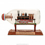 Модель в бутылке "Малый паровоз ГА 1863 г.", фотография 1. Интернет-магазин ЛАВКА ПОДАРКОВ