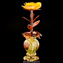 Сувенир "Роза в вазе" (янтарь, оникс), фотография 5. Интернет-магазин ЛАВКА ПОДАРКОВ