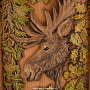 Панно из натурального дерева "Лось" 50х39 см, фотография 2. Интернет-магазин ЛАВКА ПОДАРКОВ