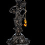 Настольная лампа из янтаря и бронзы "Водолей", фотография 4. Интернет-магазин ЛАВКА ПОДАРКОВ