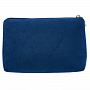 Бархатная косметичка с вышивкой "Нежность". Темно-синяя, фотография 3. Интернет-магазин ЛАВКА ПОДАРКОВ