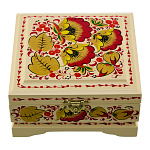 Шкатулка "Цветы". Хохлома