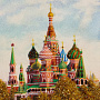 Картина янтарная "Вид на Кремль" 60х40 см, фотография 2. Интернет-магазин ЛАВКА ПОДАРКОВ