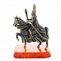 Статуэтка с янтарем "Рыцарь с булавой на коне" (коньячный), фотография 3. Интернет-магазин ЛАВКА ПОДАРКОВ
