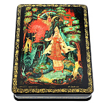 0050577/20*12см Шкатулка лаковая миниатюра Холуй "Василиса Прекрасная"113,5