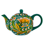 Чайник заварочный 0,8 л "Ландыши". Хохлома