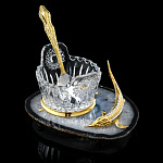 202526 Златоуст Икорница "Осетр на агате"