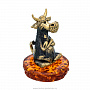 Статуэтка с янтарем "Дерзкий бык", фотография 2. Интернет-магазин ЛАВКА ПОДАРКОВ