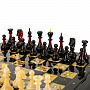 Шахматный ларец с перламутром и янтарными фигурами, фотография 2. Интернет-магазин ЛАВКА ПОДАРКОВ