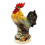 -0,7л-цвет Фарфор ШТОФ "ПЕТУХ" в цвете 0,7л 5090