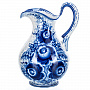 Кувшин "Цветы". Гжель, фотография 4. Интернет-магазин ЛАВКА ПОДАРКОВ