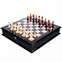 Шахматы деревянные с янтарными фигурами 48х48 см, фотография 1. Интернет-магазин ЛАВКА ПОДАРКОВ