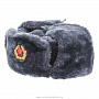 Шапка-ушанка армейская с кокардой, фотография 4. Интернет-магазин ЛАВКА ПОДАРКОВ