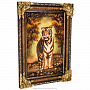 Картина янтарная "Тигр" 60х40 см, фотография 2. Интернет-магазин ЛАВКА ПОДАРКОВ