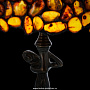 Настольная лампа из янтаря и бронзы. Высота 38 см, фотография 6. Интернет-магазин ЛАВКА ПОДАРКОВ