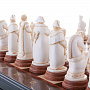 Эксклюзивные деревянные шахматы с фигурами из кости "Бородино" 45х45 см, фотография 8. Интернет-магазин ЛАВКА ПОДАРКОВ