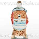 -0,05л Фарфор МИНИ-ШТОФ "МОЙДОДЫР" в цвете и золоте 0,05л в комплекте 