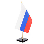 Флагшток на подставке из обсидиана квадратной формы