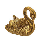 28113 Бронза Колокольчик "ЛЕБЕДЬ С АНГЕЛОМ" МАЛЫЙ  4*2*3,5см