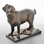 0021601 Бронза Скульптура "Лабрадор" патиниров.