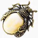 0051108/1555.4 Брошь Муха Цокотуха (белый)