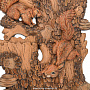 Панно из натурального дерева "Белки" 27х35 см, фотография 2. Интернет-магазин ЛАВКА ПОДАРКОВ