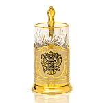 0055145 Златоуст Подстаканник с ложкой SUV-6150