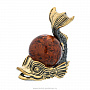 Статуэтка с янтарем "Карп с шаром", фотография 4. Интернет-магазин ЛАВКА ПОДАРКОВ