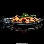 Стеклянное блюдо для рыбы "FISH", фотография 3. Интернет-магазин ЛАВКА ПОДАРКОВ