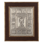 0020075 Гальв. серебр. ИКОНА "Житие Николая Чудотворца"  20867