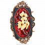 Настенное янтарное панно "Цветы" 38х31 см, фотография 2. Интернет-магазин ЛАВКА ПОДАРКОВ