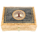 0054475/35*26*12,5см Кар.береза ШКАТУЛКА-ЛАРЕЦ для бумаг