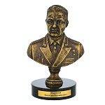 25325 Бронза Скульптура-бюст "Герой Советского Союза Маргелов В.Ф."
