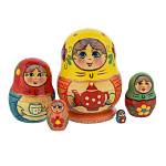 Матрешка мини "Чайник" 5 мест