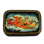 Шкатулка с художественной росписью "Тройка"