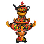 0010293 Хохлома Сувенир "Самовар" МАЛЫЙ РАСПИСНОЙ