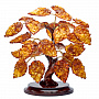 Денежное дерево из янтаря (22 см, 7 веток, 21 лист), фотография 1. Интернет-магазин ЛАВКА ПОДАРКОВ