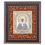 Настенная янтарная икона "Матрона Московская" 19х22 см, фотография 1. Интернет-магазин ЛАВКА ПОДАРКОВ