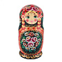 Матрешка "Цветы" 5 мест, фотография 2. Интернет-магазин ЛАВКА ПОДАРКОВ