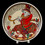 Коллекционная тарелка Русский лубок "Фарнос", фотография 2. Интернет-магазин ЛАВКА ПОДАРКОВ