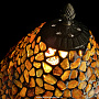 Бронзовая настольная лампа "Зонтик" с янтарем, фотография 4. Интернет-магазин ЛАВКА ПОДАРКОВ