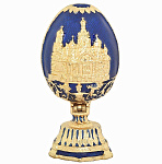 Традиции ФАБЕРЖЕ Сувенир ЯЙЦО пасх. "ХРАМ СПАСА НА КРОВИ" РС-0934-08