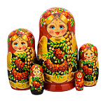 Матрешка "Рябинка" 5 мест