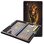 0021476/МКР !!!СУПЕР-ЦЕНА!!! Нардовая доска "Пантера"64*60*8см (чемодан) 