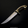 Нож сувенирный украшенный "Восточный" Златоуст, фотография 1. Интернет-магазин ЛАВКА ПОДАРКОВ