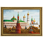 Картина янтарная "Москва. Большой Кремлевский дворец" 40х60 см