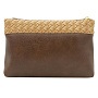 Косметичка "Модница". Коричневая с вышивкой, фотография 5. Интернет-магазин ЛАВКА ПОДАРКОВ