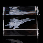 Лазерная графика. Куб "Самолет истребитель-бомбардировщик"