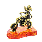 0047014/1435 Сувенир Мышь Байкер Сувенир (коньячный)